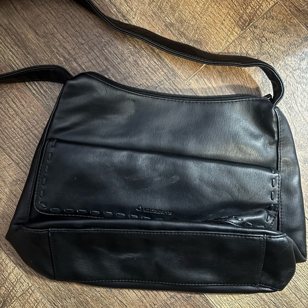 Liz Claiborne Sleek Black Shoulder Bag